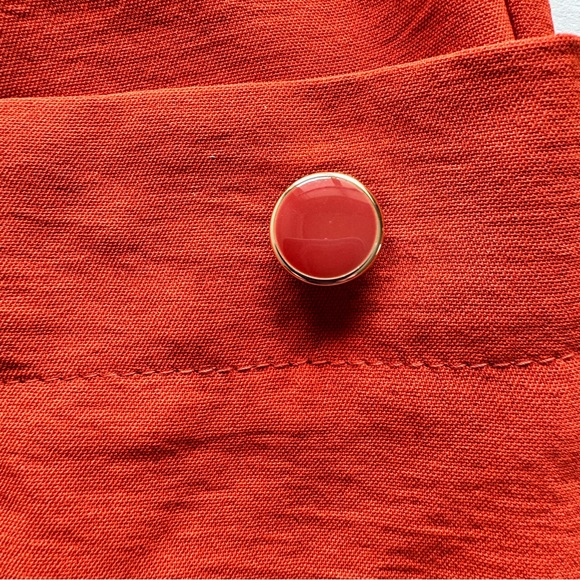 NYCC Orange Elastic Waist Elastic Ankle Cargo Style Pant Size L - Picture 6 of 10